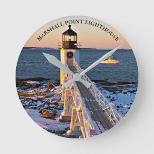 Marshall PointLighthouse Maine Wall klok