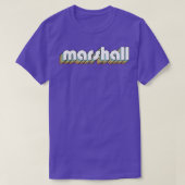 Marshall Retro Rainbow Typography Faded Style T-shirt (Design voorkant)