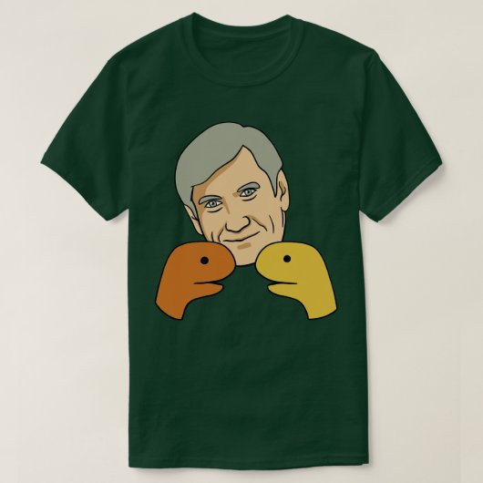 Marshall Rosenberg met twee poppen T-shirt (Design voorkant)