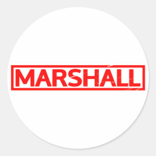 Marshall Stamp Ronde Sticker