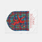 Marshall Tartan Scottish Play Lion Rampant Fleece Deken (Voorkant (Horizontaal))