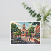 Marshall Texas Briefkaart (Staand voorkant)