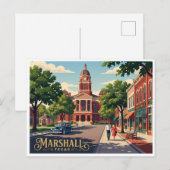 Marshall Texas Briefkaart (Voorkant / Achterkant)