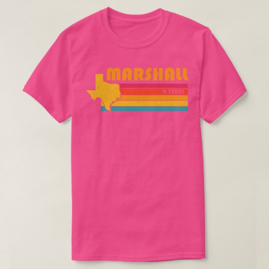 Marshall Texas Verdrietig Souvenir T-shirt (Design voorkant)