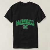 Marshall Thundering Herd Arch Over Black Long Slee T-shirt (Design voorkant)