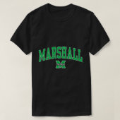 Marshall Thundering Herd Arch Over Heather Gray Sw T-shirt (Design voorkant)