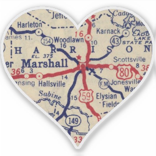 Marshall TX Sticker (Voorkant)