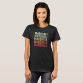 Marshall Virginia Marshall VA Retro  Text T-shirt (Voorkant volledig)