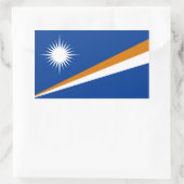 Marshalleilanden/Marshallese Vlag Rechthoekige Sticker (Tas)
