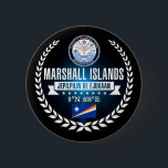 Marshalleilanden Ronde Button 5,7 Cm<br><div class="desc">Marshalleilanden</div>