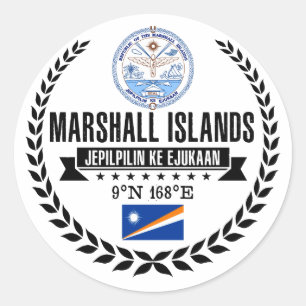 Marshalleilanden Ronde Sticker