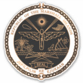 Marshalleilanden Sticker (Voorkant)