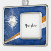 Marshalleilanden Verzilverd Omlijst Ornament (Links)