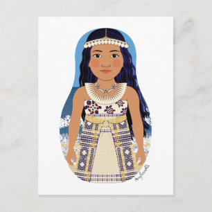 Marshallese Matryoshka Briefkaart