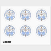 Marshallese Seal, de Marshalleilanden Ronde Sticker (Vel)