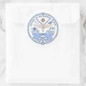 Marshallese Seal, de Marshalleilanden Ronde Sticker (Tas)