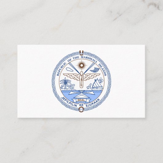 Marshallese Seal, de Marshalleilanden Visitekaartje (Voorkant)