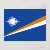 Marshallese Vlag, Vlag van de Marshalleilanden Briefkaart (Voorkant)