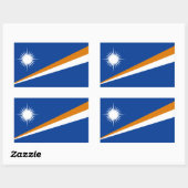 Marshallese Vlag, Vlag van de Marshalleilanden Rechthoekige Sticker (Vel)