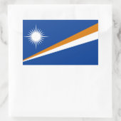 Marshallese Vlag, Vlag van de Marshalleilanden Rechthoekige Sticker (Tas)
