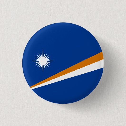 Marshallese Vlag, Vlag van de Marshalleilanden Ronde Button 3,2 Cm (Voorkant)
