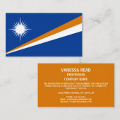 Marshallese Vlag, Vlag van de Marshalleilanden Visitekaartje (Voorkant / Achterkant)