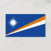 Marshallese Vlag, Vlag van de Marshalleilanden Visitekaartje (Voorkant)