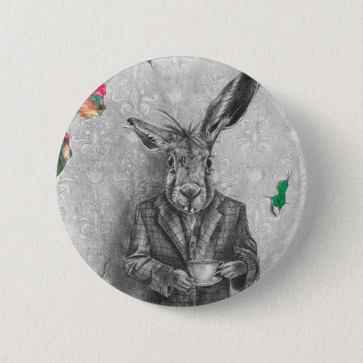 marshare Button Alice in Wonderland Button Pin (Voorkant)
