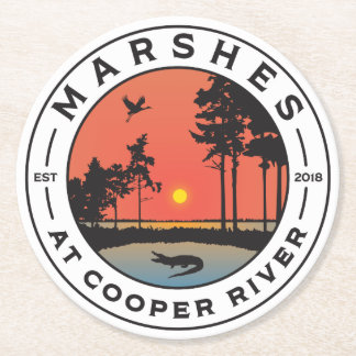 Marshes op het Onderzetter Cooper River Round Pape