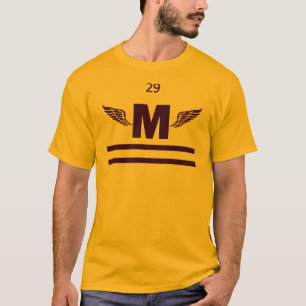 Marshfield High Winged Foot, Paars T-shirt