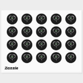 Marshfield Rams Logo Half Heart Slogan HS Ronde Sticker (Vel)