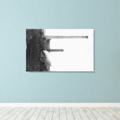 Marshfield, Uitzicht Oregon van de bergen Canvas Afdruk (Insitu (Houten vloer))