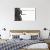 Marshfield, Uitzicht Oregon van de bergen Canvas Afdruk (Insitu (Slaapkamer))