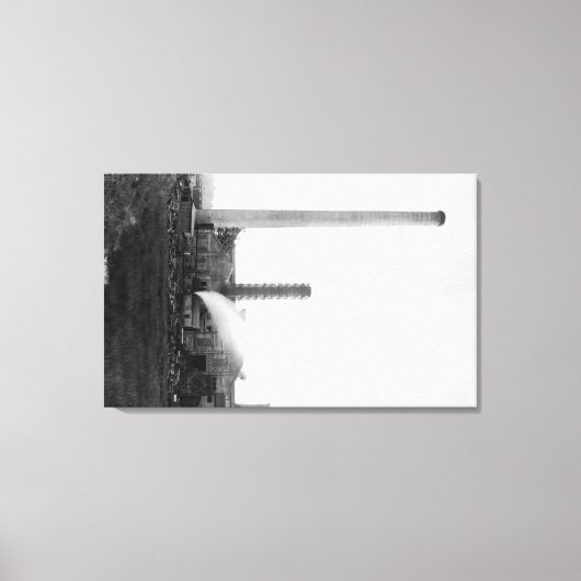 Marshfield, Uitzicht Oregon van de bergen Canvas Afdruk (Voorkant)