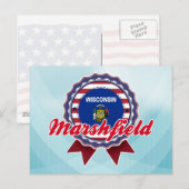 Marshfield, WI Briefkaart (Voorkant / Achterkant)