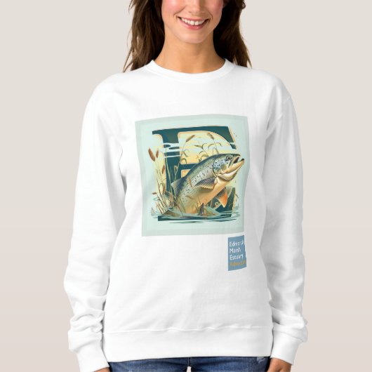 Marshian Vrouwen Zalm Sweatshirt (Voorkant)