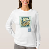Marshian zalm lange mouwen T-shirt voor dames (Voorkant)