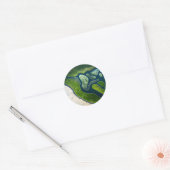 Marshland Elegance Ronde Sticker (Envelop)