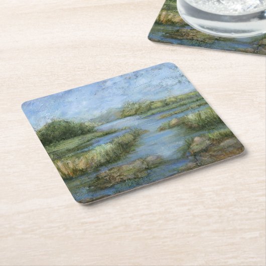 Marshland I Kartonnen Onderzetters (Schuin)