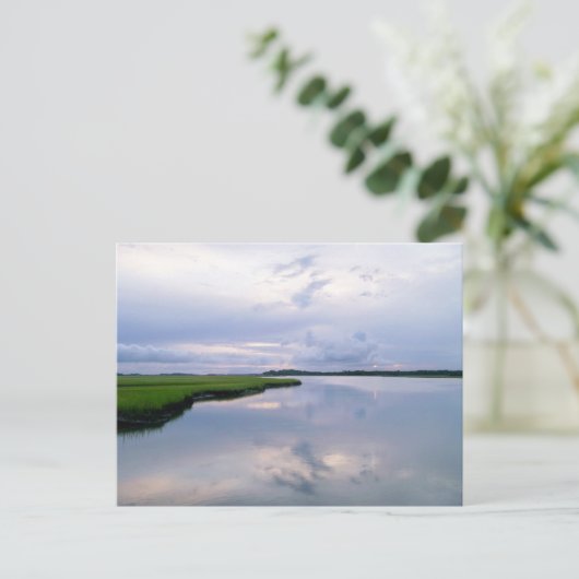 Marshland Sunset Briefkaart (Staand voorkant)