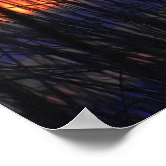 Marshland Sunset Poster (Hoek)