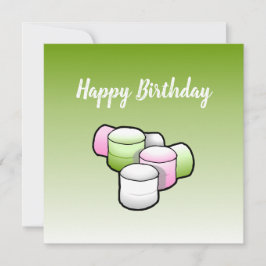 Marshmallow Birthday Kaart