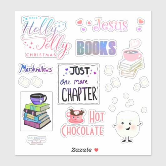 Marshmallow book Stickers 8x8 (Vel)