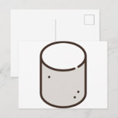 marshmallow briefkaart (Voorkant / Achterkant)