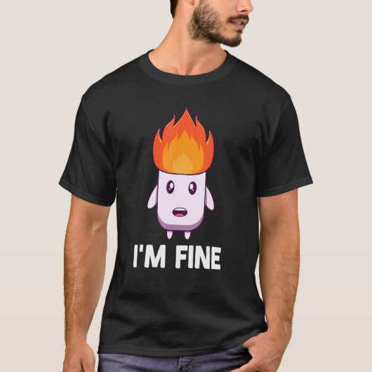 Marshmallow Campfire Roasting Chocolate Smore Camp T-shirt (Voorkant)