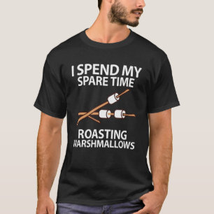 Marshmallow Campfire Roasting Chocolate Smore Camp T-shirt