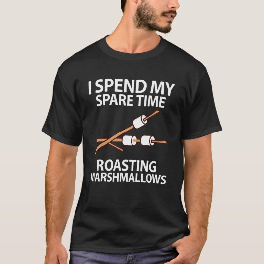 Marshmallow Campfire Roasting Chocolate Smore Camp T-shirt (Voorkant)