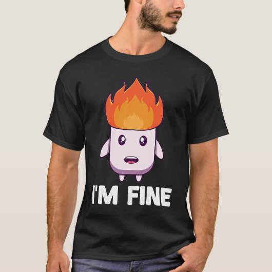 Marshmallow Campfire Roasting Chocolate Smore Camp T-shirt (Voorkant)