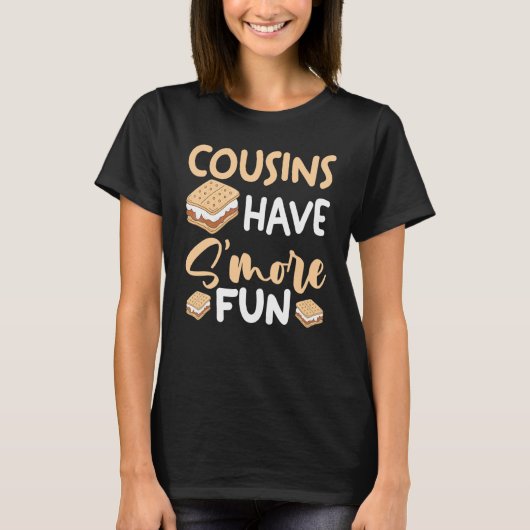 Marshmallow Camping Smores Camper Neven Hebben S'm T-shirt (Voorkant)