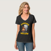 Marshmallow Camping S'mores Kampvuur Marshmallows T-shirt (Voorkant volledig)